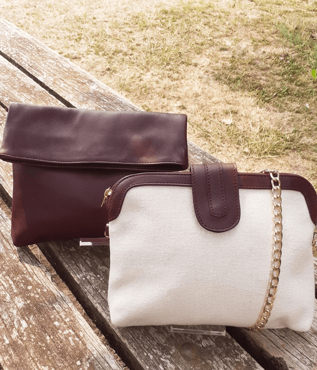 Sac bandoulière AUBERGINE
